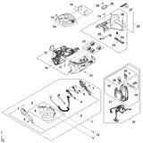STIHL HA027905400 Houder positie 8 technische tekening