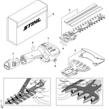 STIHL HA034910100 Tas positie 8 technische tekening