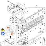 STIHL 4243-007-1003 Sett dekkplate positie 39 technische tekening