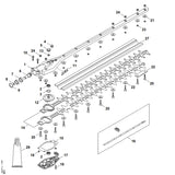 STIHL 4243-717-3102 Afdekplaat positie 22 technische tekening