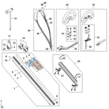 STIHL FA010071321 Set bevestigingsonderdelen positie 15 technische tekening