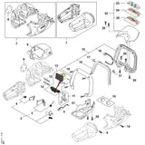 STIHL HA069671500 Typeplaatje HSA 60 positie 8 technische tekening