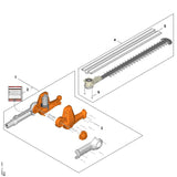 STIHL HA087929610 Mesbeschermer positie 5 technische tekening