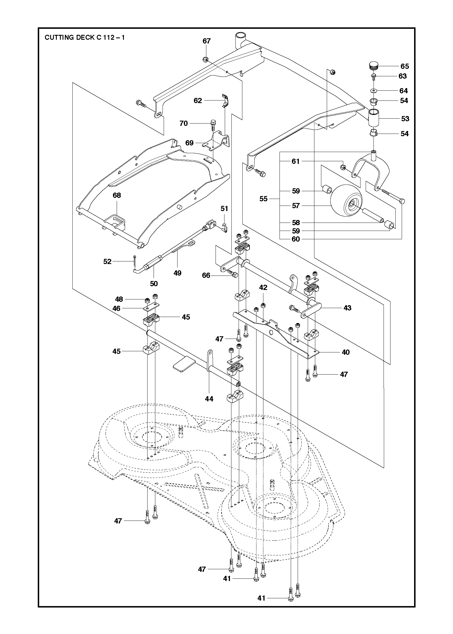 Husqvarna 502641805 onderdelentekening - positie 43