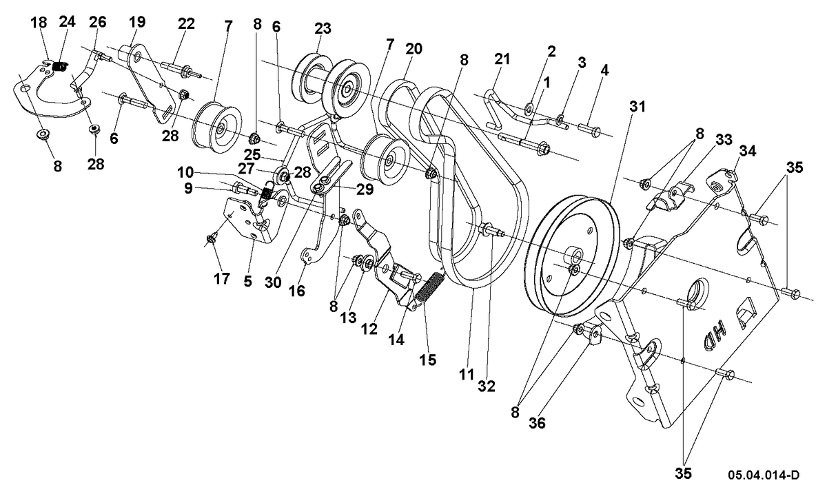 Husqvarna 589262702 onderdelentekening - positie 7
