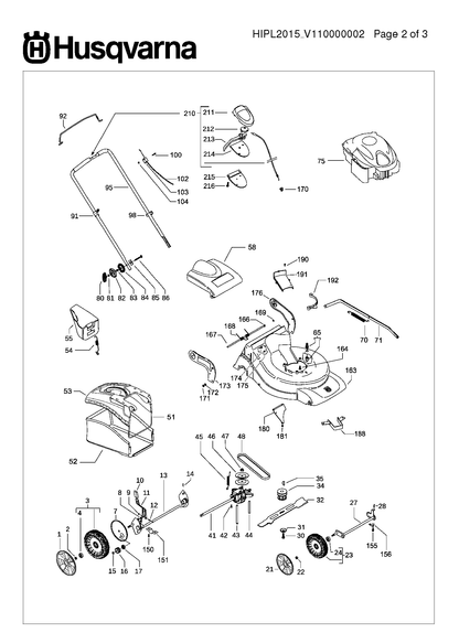 Husqvarna 504113310 onderdelentekening - positie 32