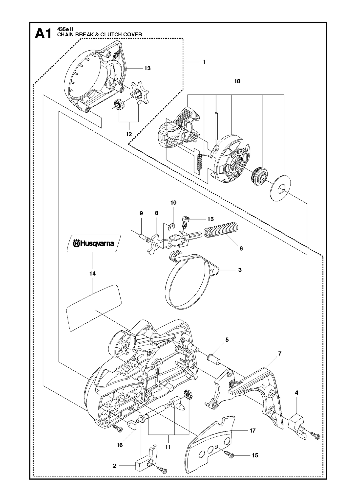 Husqvarna 505892601 onderdelentekening - positie 6