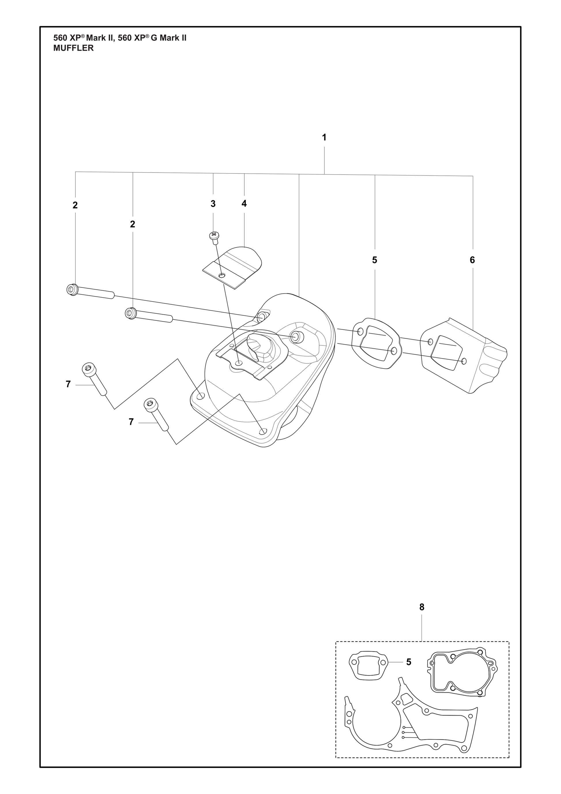Husqvarna 501813801 onderdelentekening - positie 5