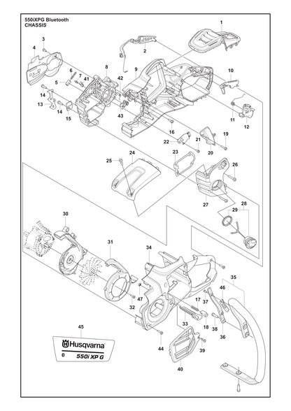 Husqvarna 547276201 onderdelentekening - positie 46