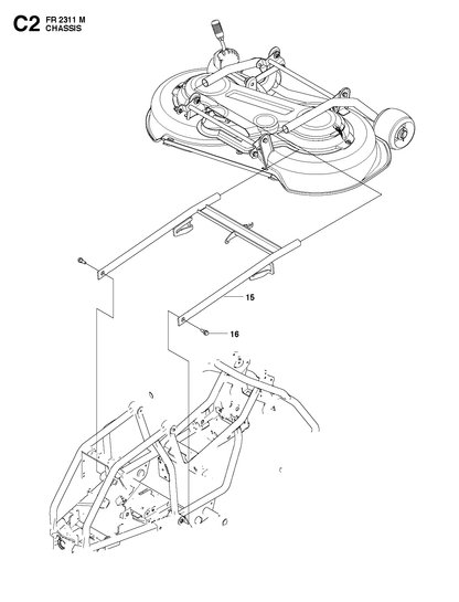 Husqvarna 522451502 onderdelentekening - positie 15