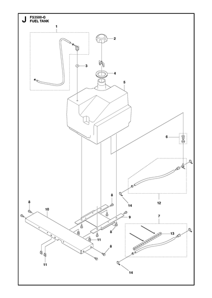 Husqvarna 588638401 onderdelentekening - positie 5
