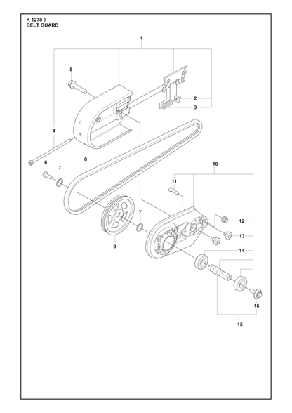 Husqvarna 506279206 onderdelentekening - positie 1