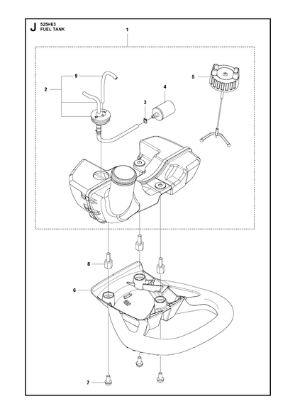 Husqvarna 587365901 onderdelentekening - positie 6