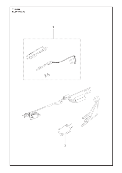 Husqvarna 537622101 onderdelentekening - positie 2