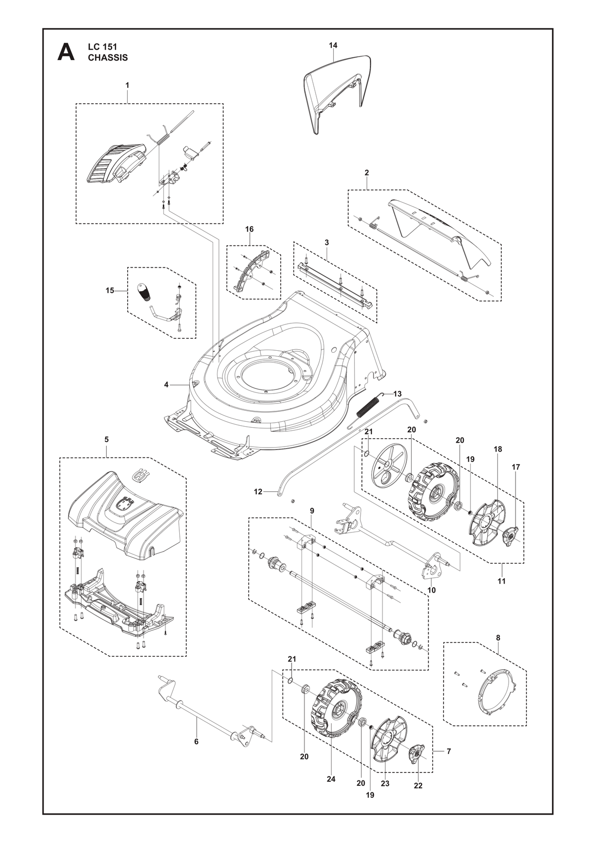 Husqvarna 529595401 onderdelentekening - positie 8