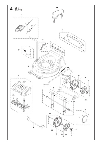 Husqvarna 529595401 onderdelentekening - positie 8