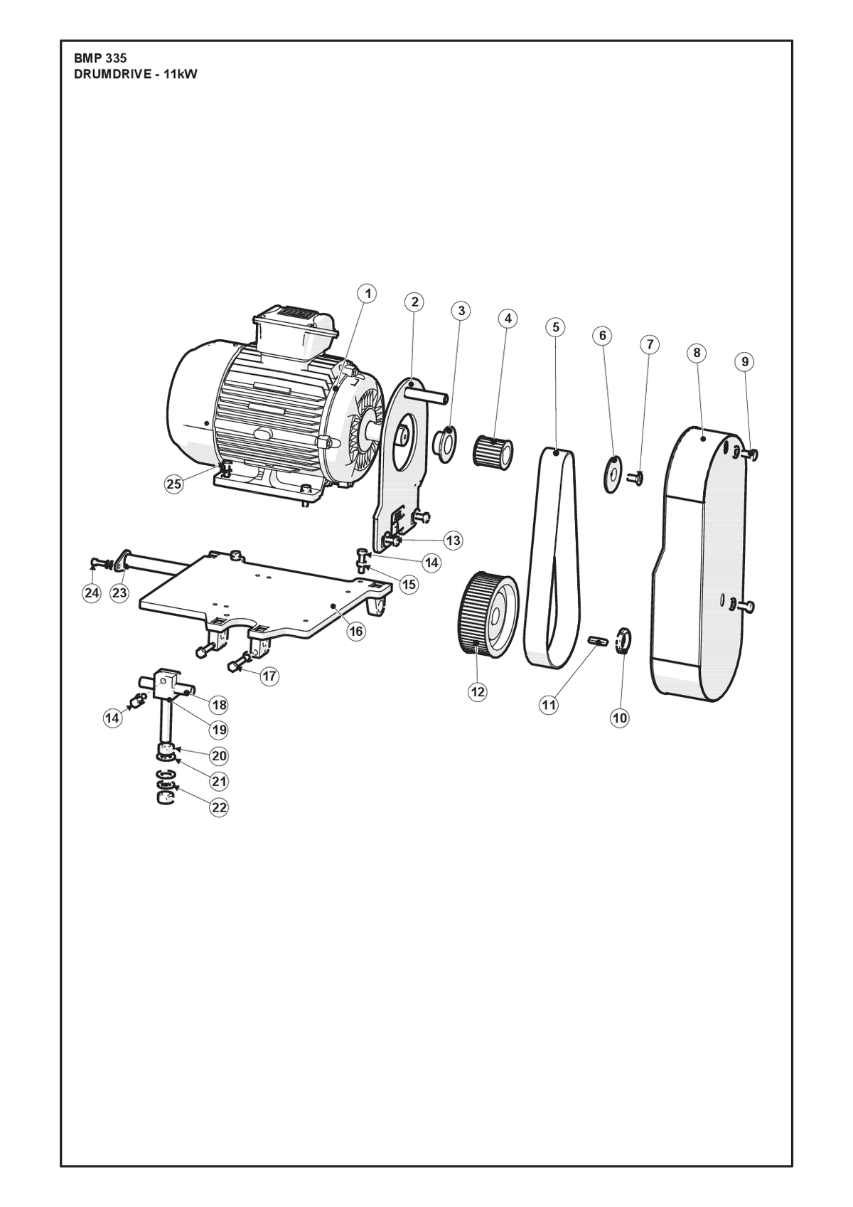Husqvarna 534711501 onderdelentekening - positie 1