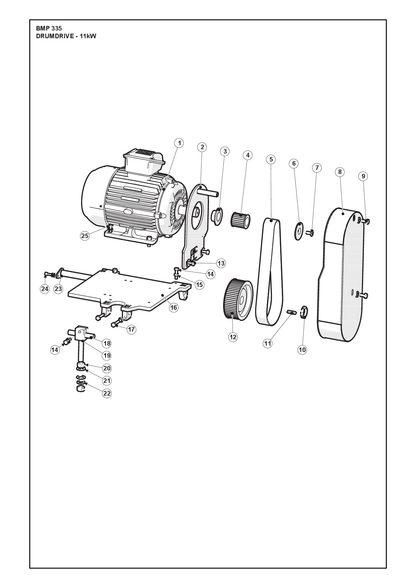 Husqvarna 534711501 onderdelentekening - positie 1