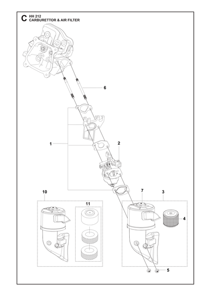 Husqvarna 531147314 onderdelentekening - positie 2