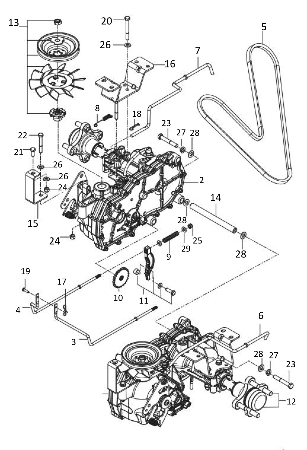 Husqvarna 596582301 onderdelentekening - positie 29
