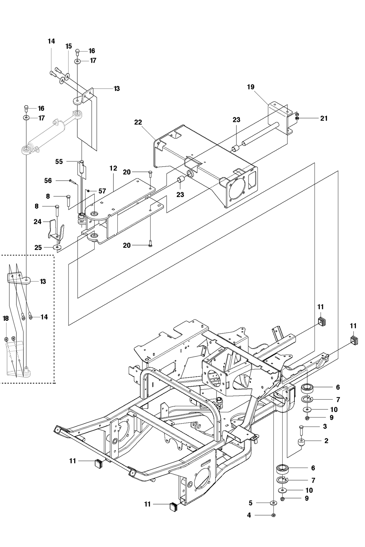 Husqvarna 544883401 onderdelentekening - positie 13