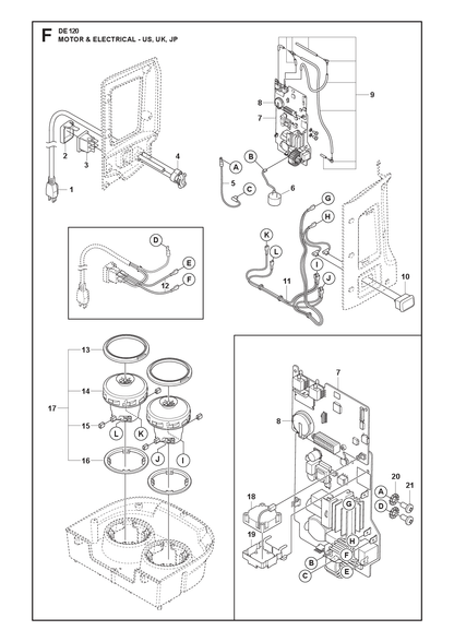 Husqvarna 535287303 onderdelentekening - positie 17