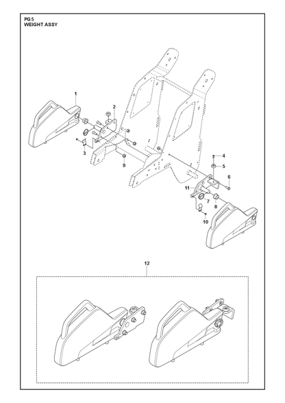 Husqvarna 595722301 onderdelentekening - positie 2