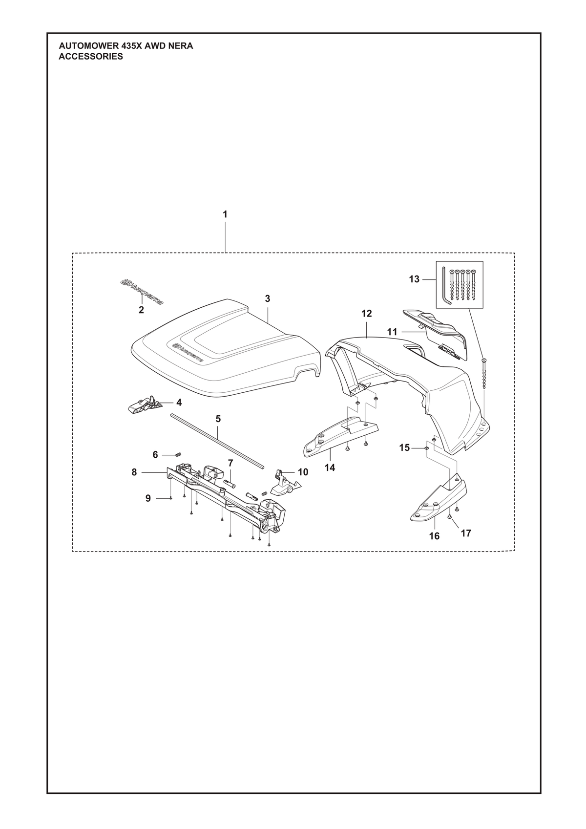 Husqvarna 548110401 onderdelentekening - positie 14