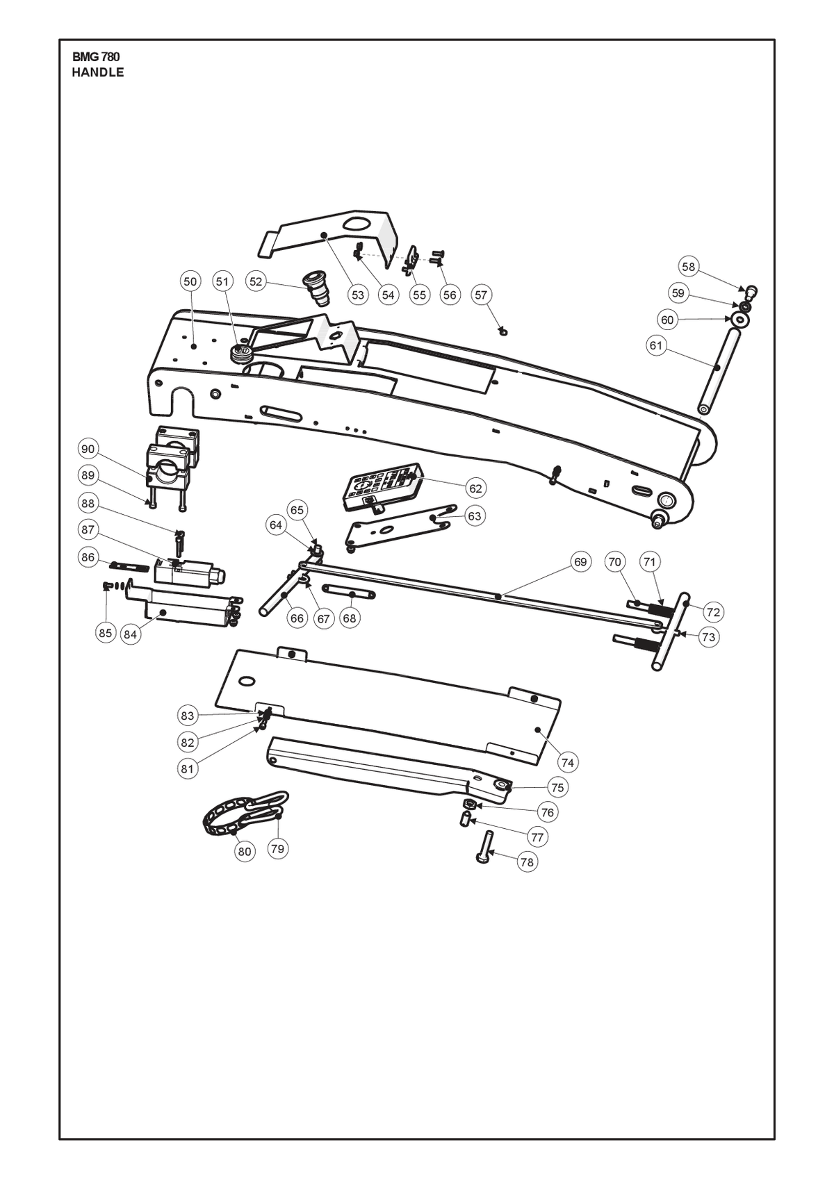 Husqvarna 533072701 onderdelentekening - positie 75