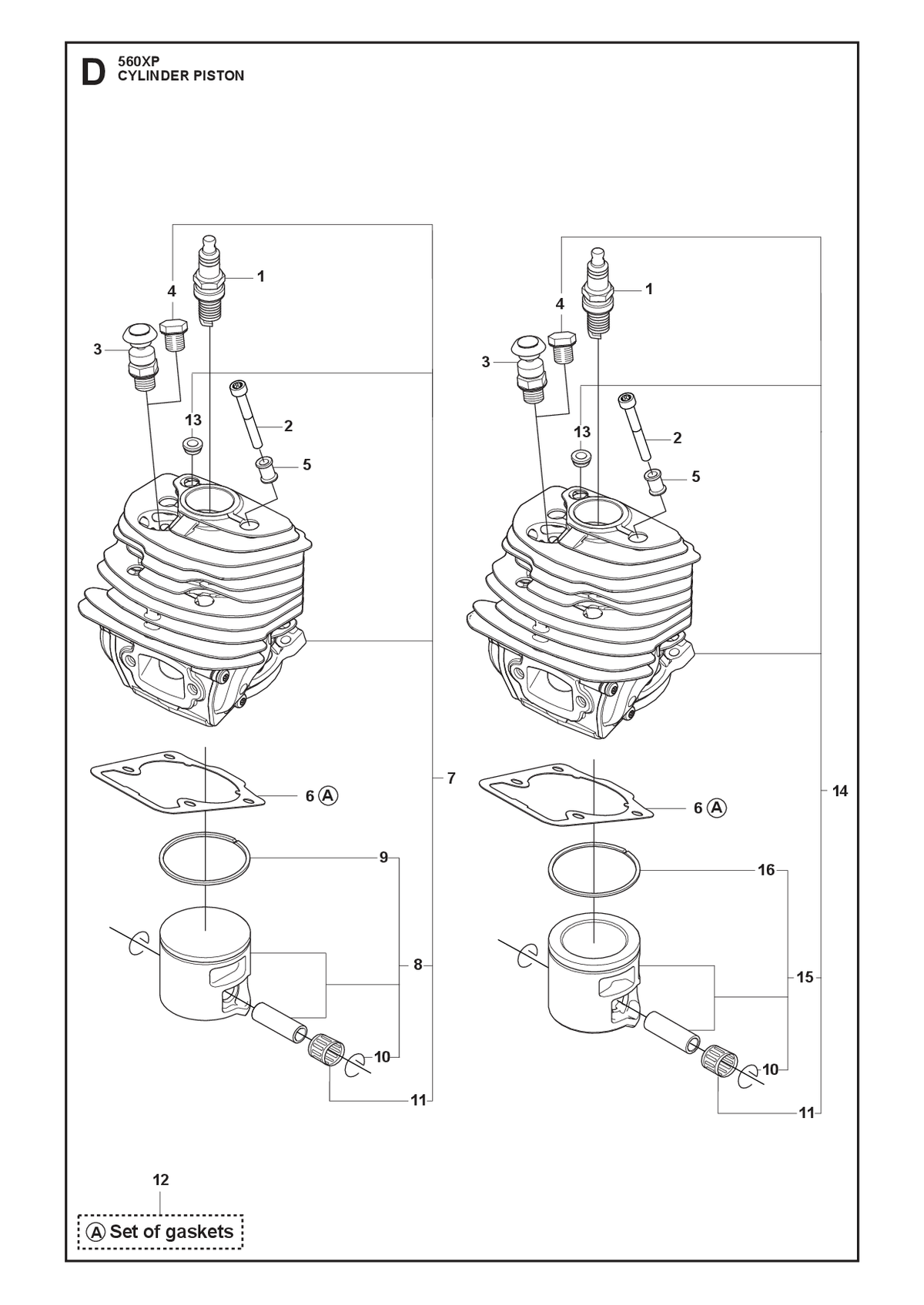Husqvarna 575355807 onderdelentekening - positie 14