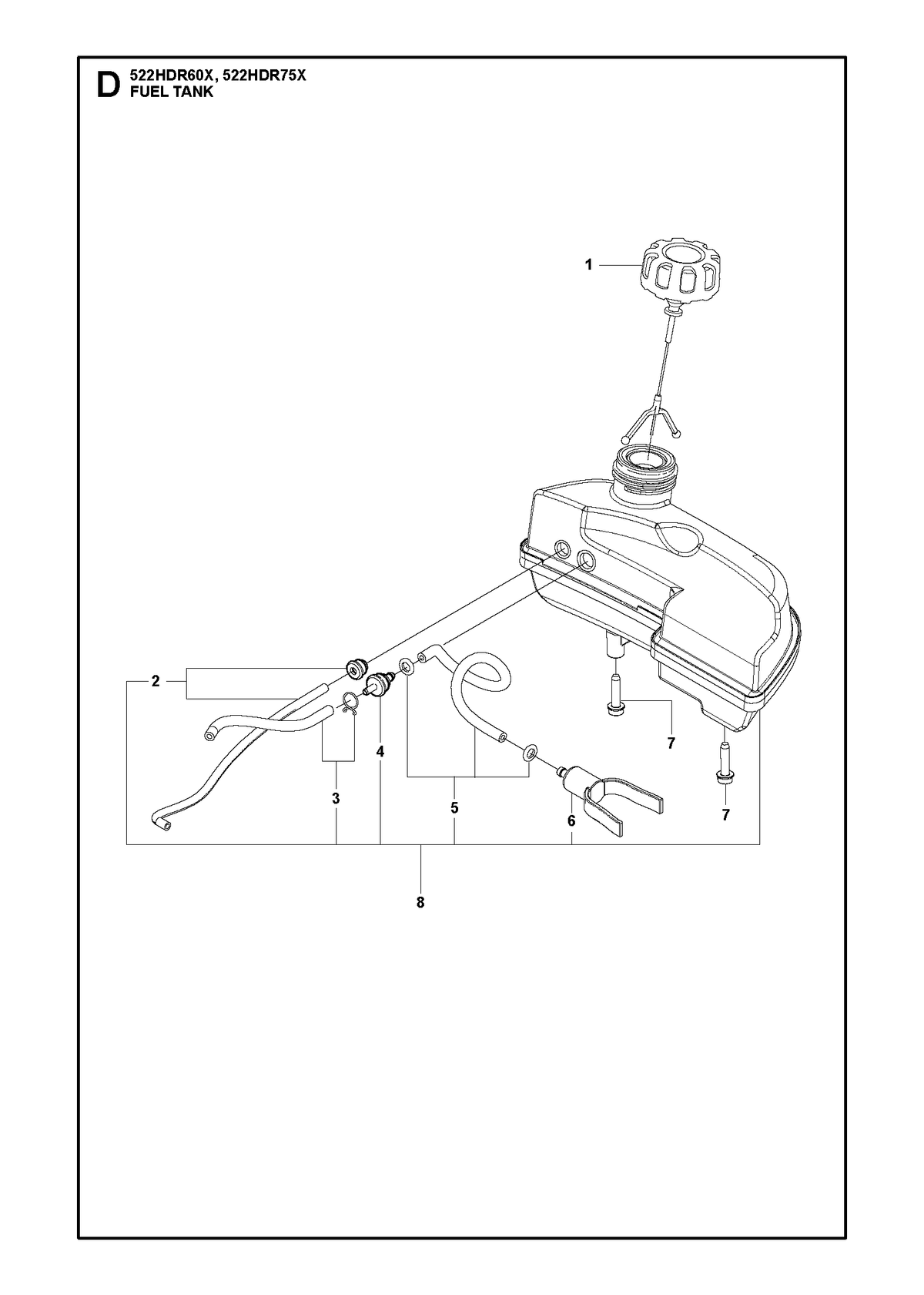Husqvarna 597021501 onderdelentekening - positie 8