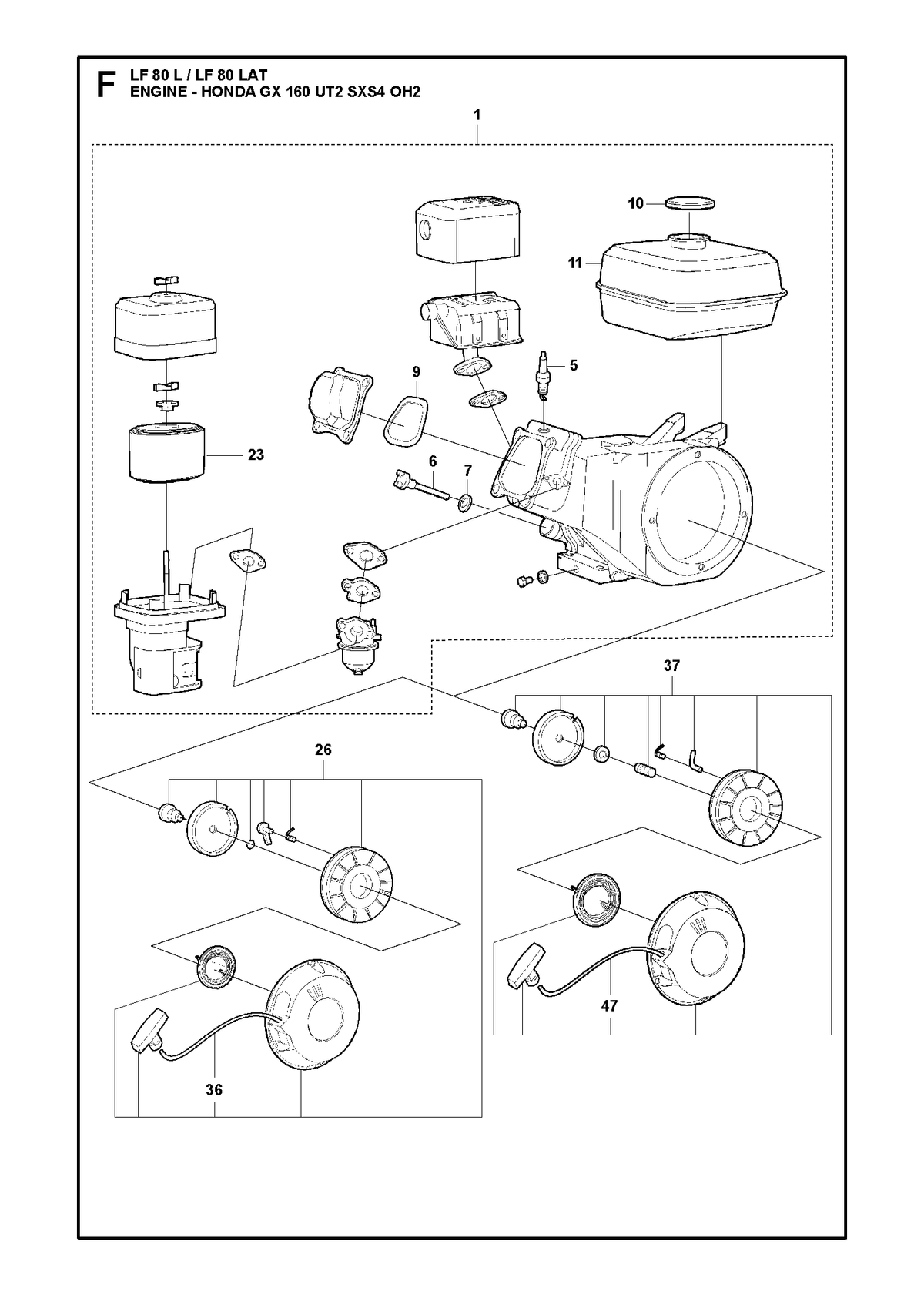 Husqvarna 594204601 onderdelentekening - positie 10