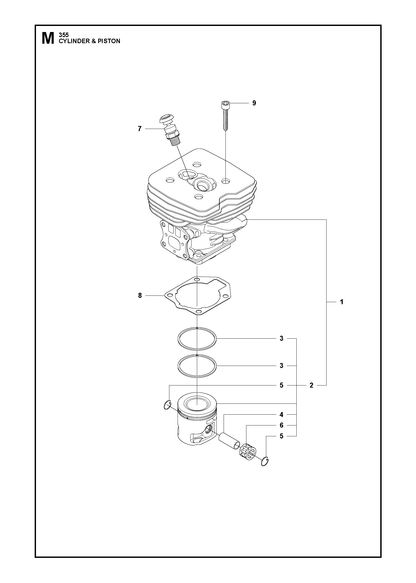 Husqvarna 576954801 onderdelentekening - positie 2