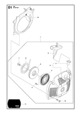 Husqvarna 586690201 onderdelentekening - positie 2