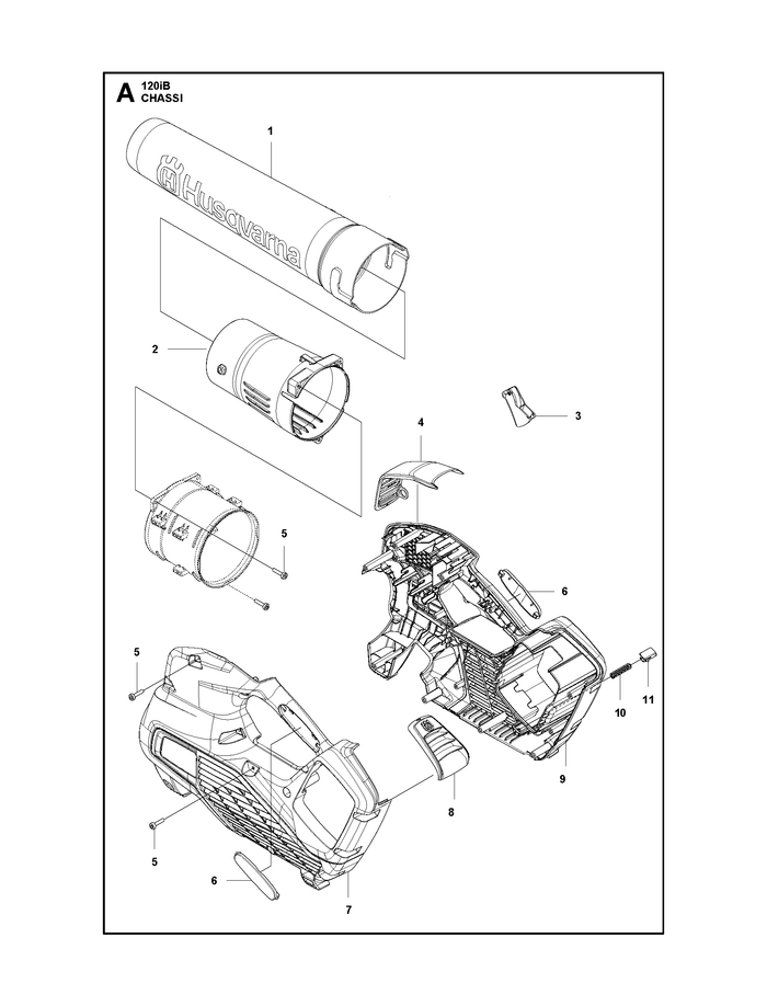 Husqvarna 584914301 onderdelentekening - positie 4
