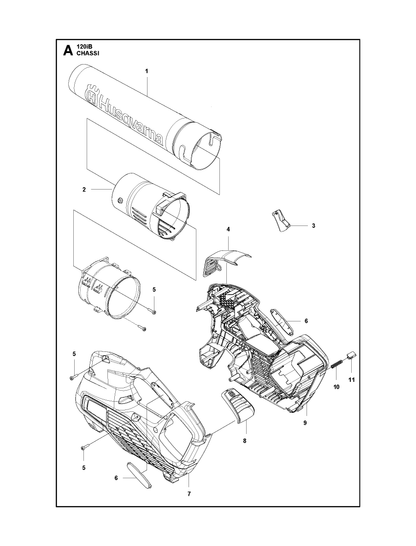 Husqvarna 584157302 onderdelentekening - positie 9