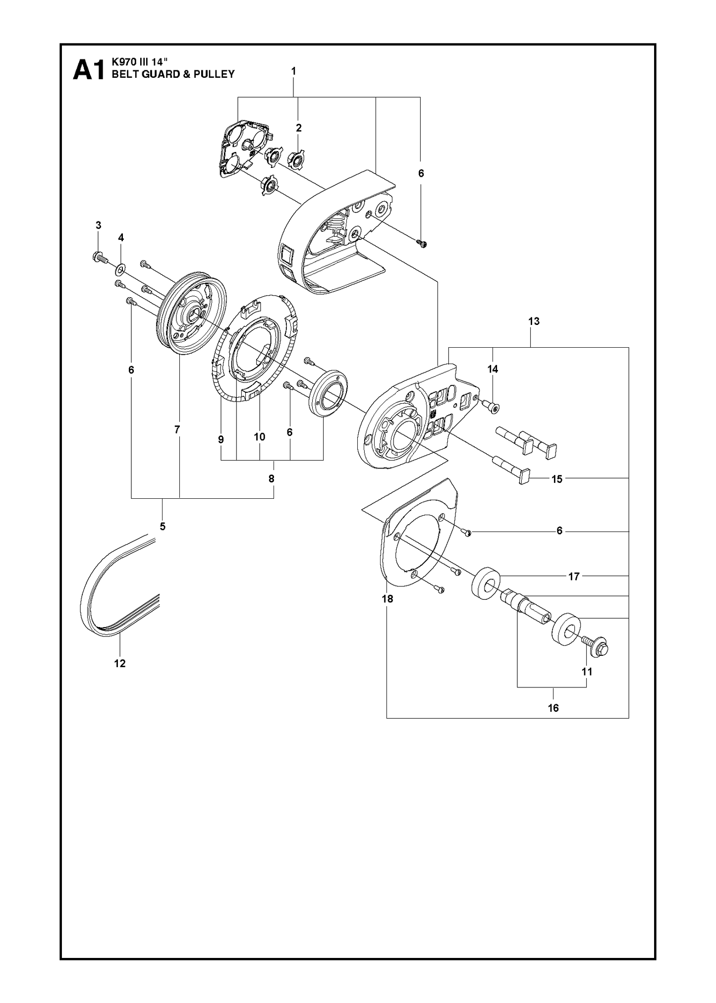 Husqvarna 503200045 onderdelentekening - positie 3