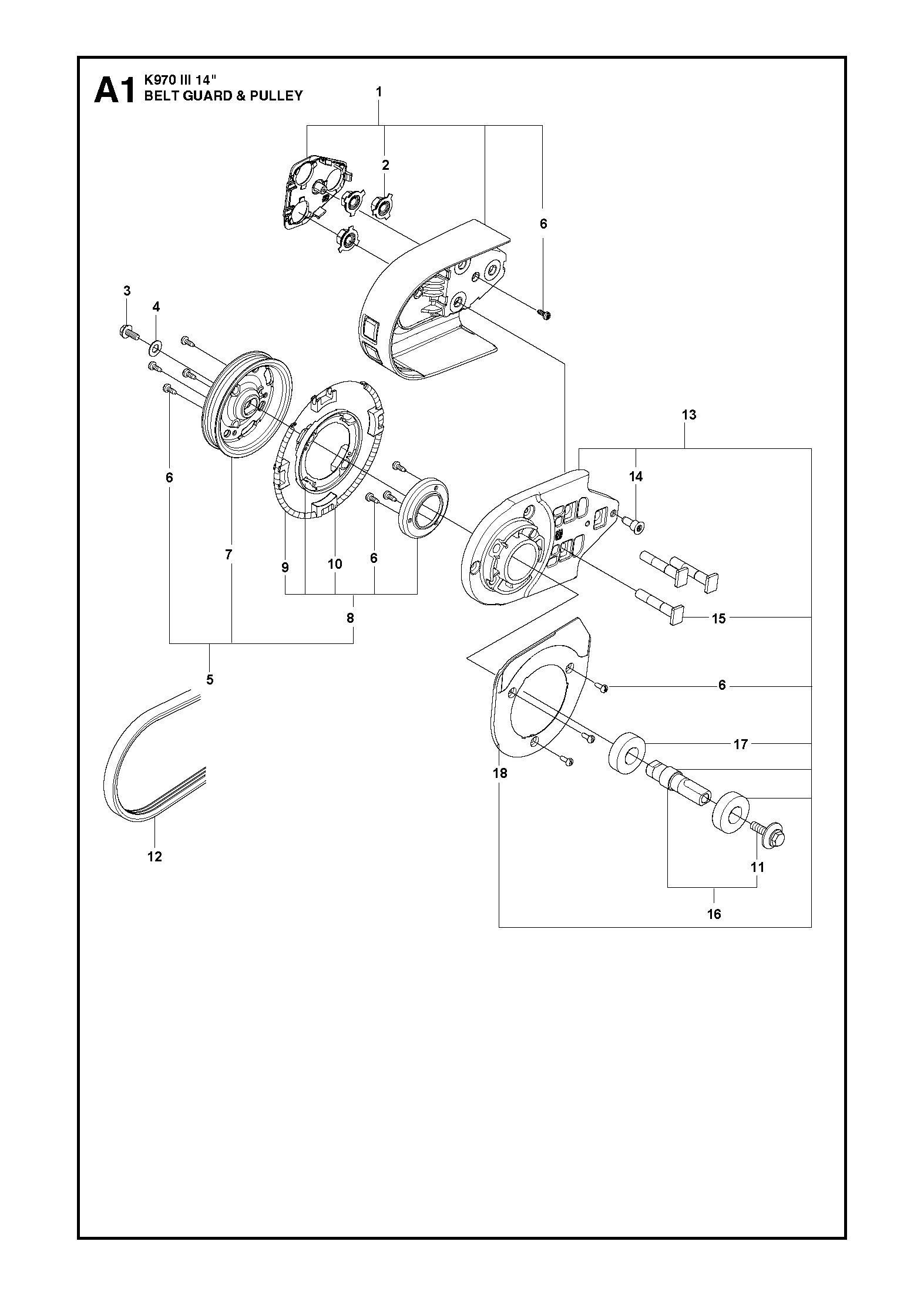 Husqvarna 505445405 onderdelentekening - positie 8