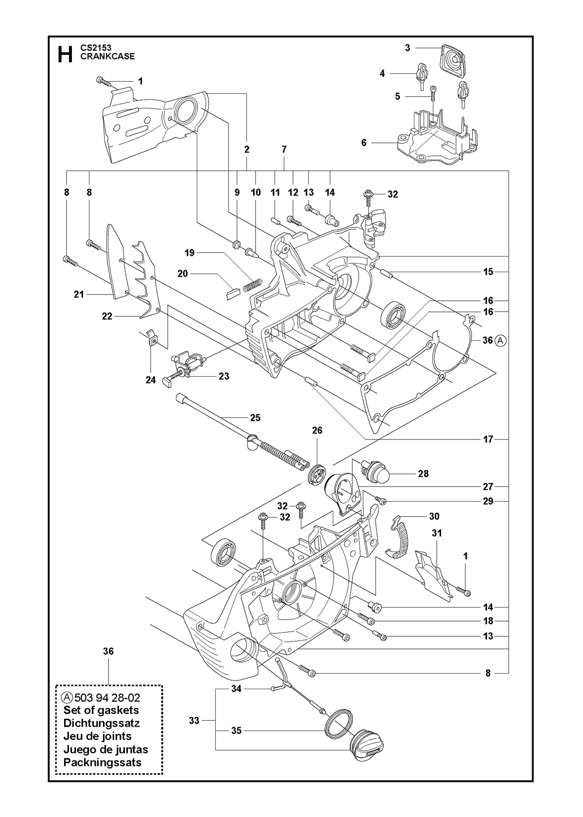 Husqvarna 579347202 onderdelentekening - positie 27