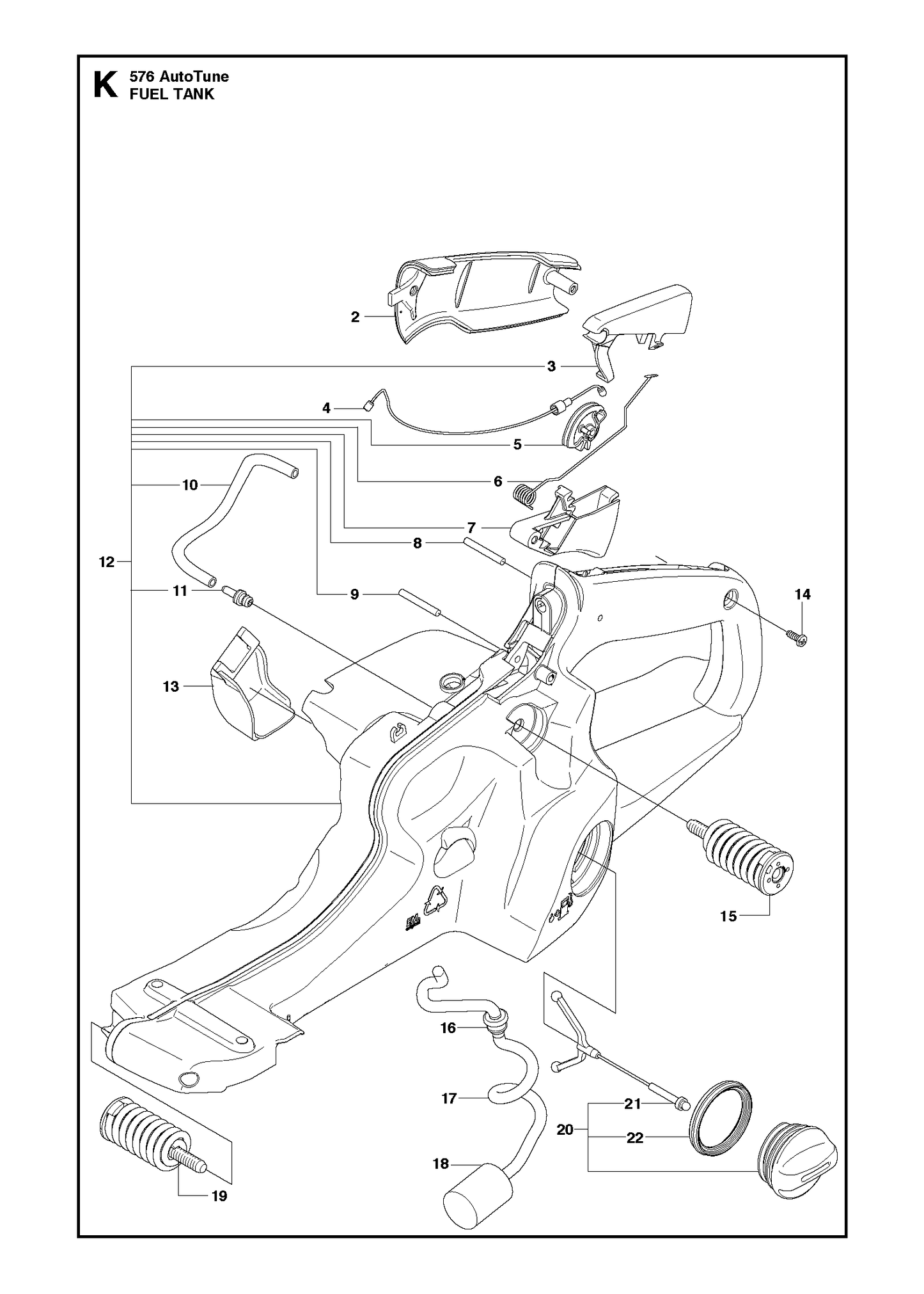 Husqvarna 503578903 onderdelentekening - positie 21
