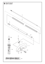 Husqvarna 535337101 onderdelentekening - positie 1