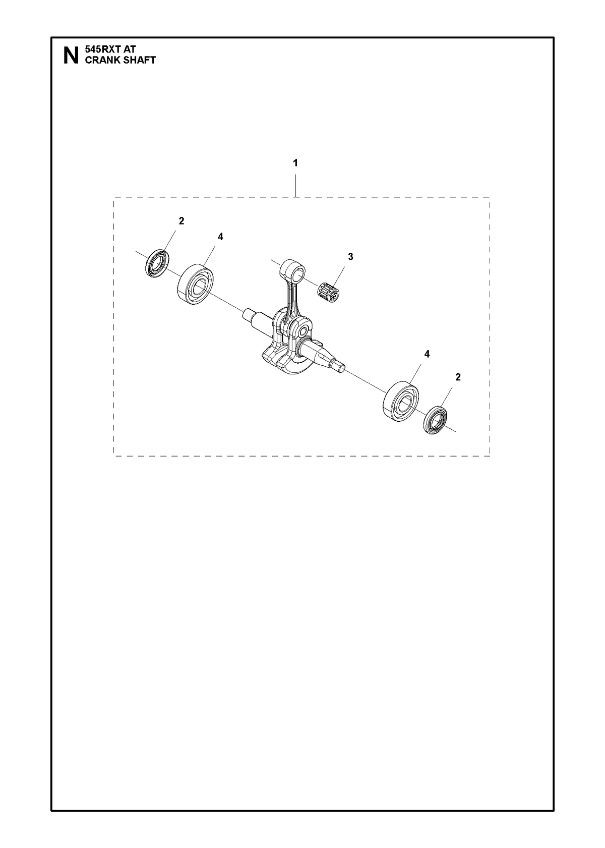 Husqvarna 577274802 onderdelentekening - positie 1