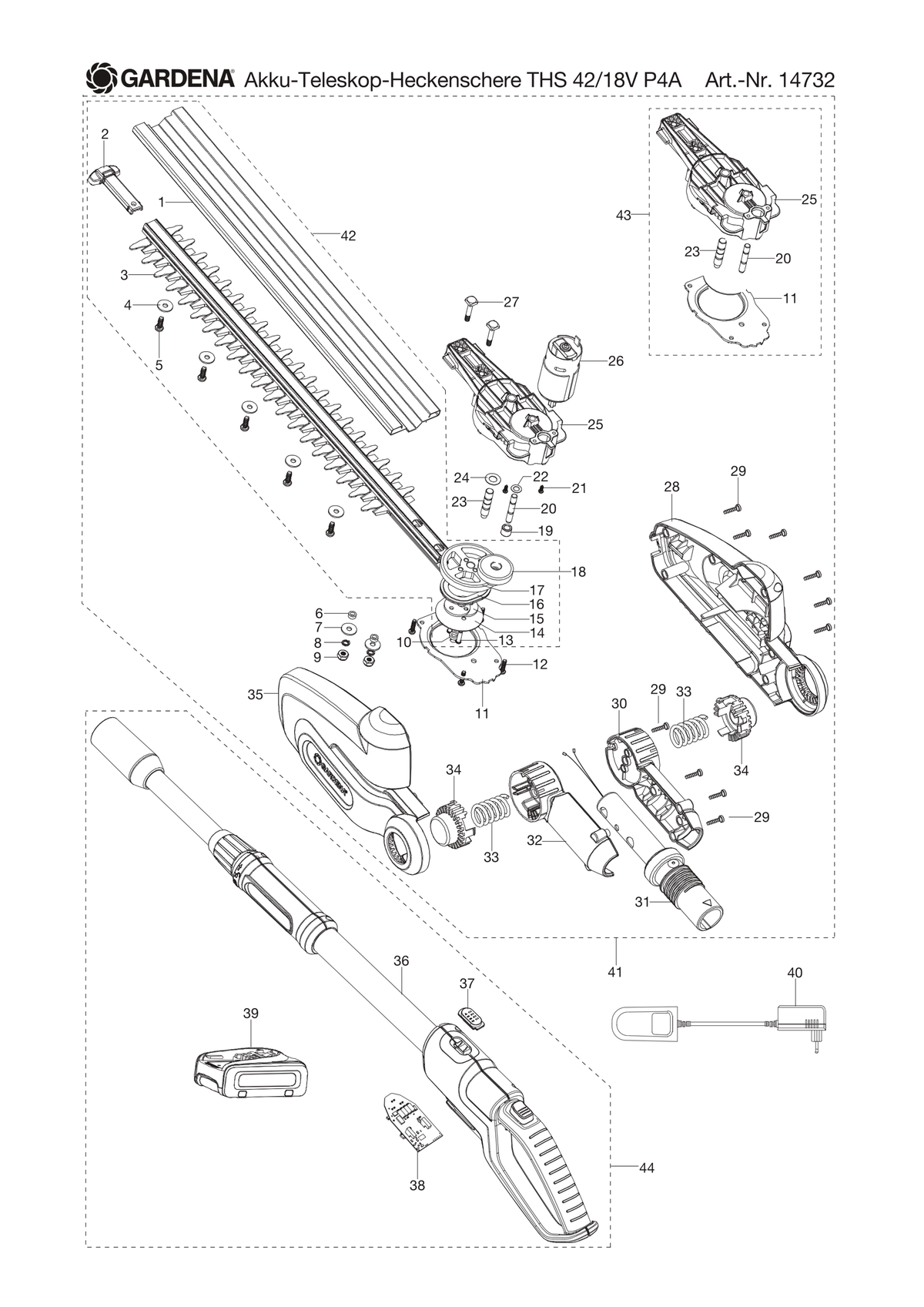 Husqvarna 586642601 onderdelentekening - positie 32