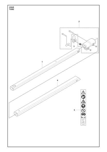 Husqvarna 588755101 onderdelentekening - positie 2