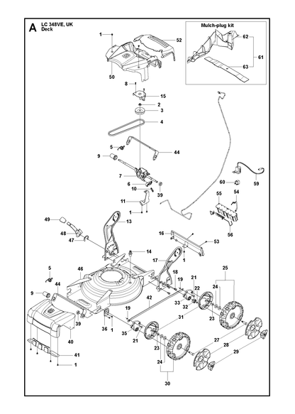 Husqvarna 575441401 onderdelentekening - positie 56