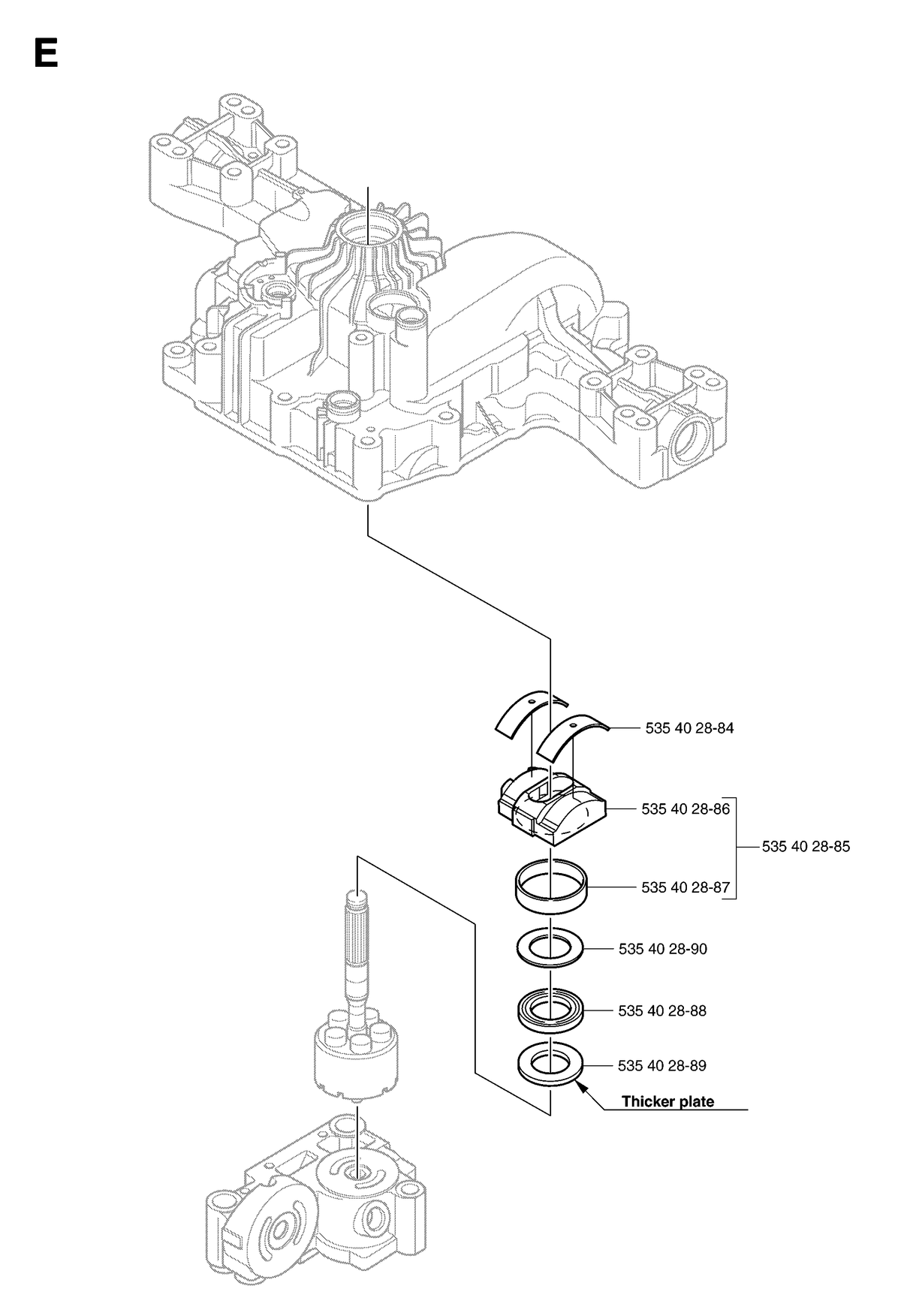 Husqvarna 535402889 onderdelentekening - positie 6