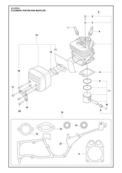 Husqvarna 502850801 onderdelentekening - positie 18