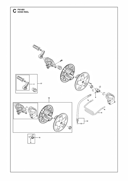 Husqvarna 592807501 onderdelentekening - positie 11