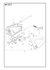 Husqvarna 505530311 onderdelentekening - positie 1