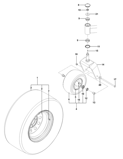 Husqvarna 522842601 onderdelentekening - positie 19